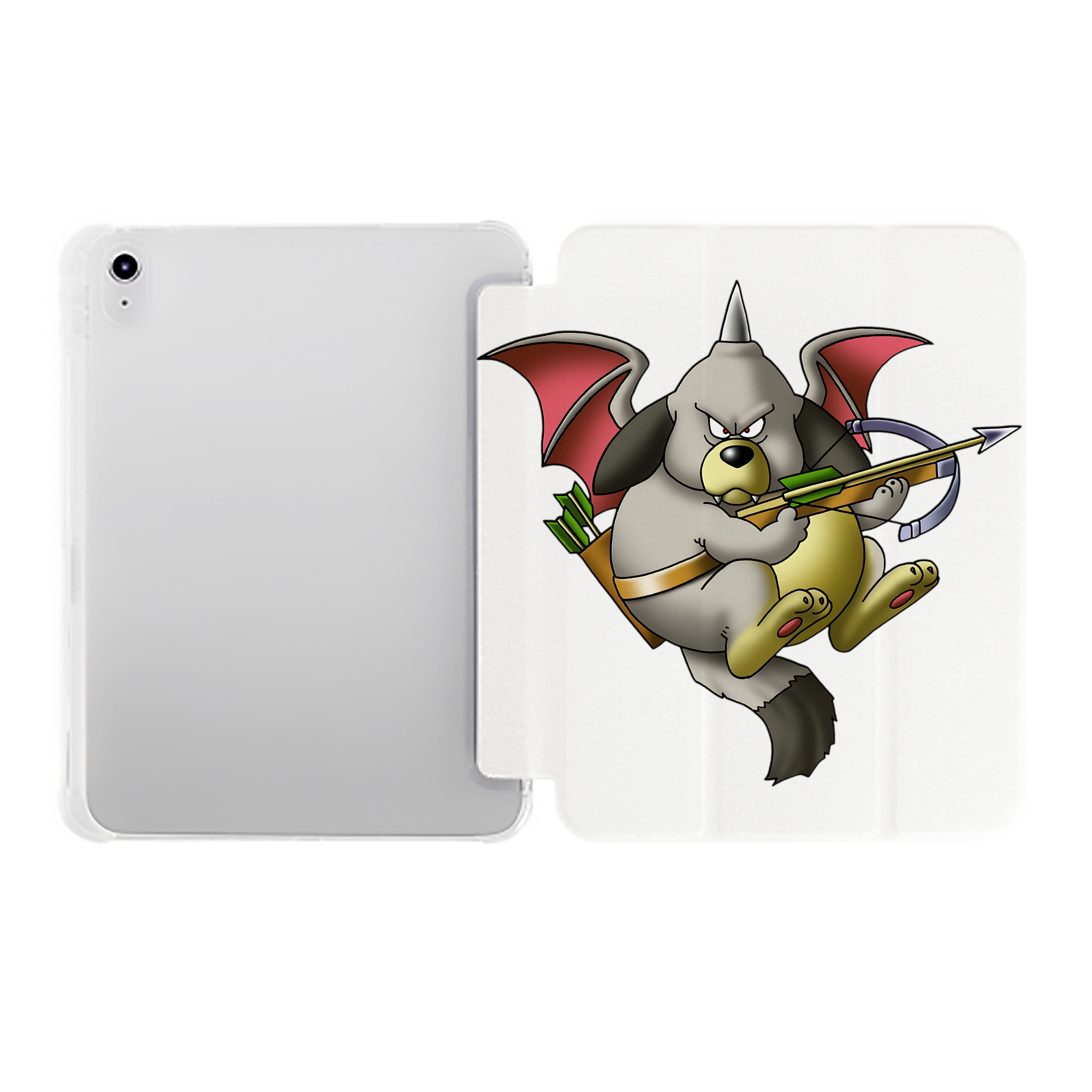 （画像用） ドラゴンクエスト Doragon Kuesuto Dragon Quest IPad ケース ペン収納付き 三つ折りスタンド PUレザー×シリコン 対応機種9.5/10.5/10.9インチ